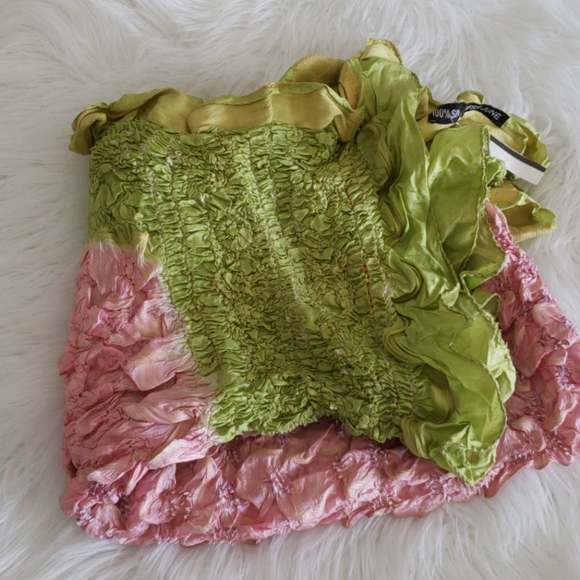 MISS JUNE SILK SHAWL SCARF - Picture 2 of 7